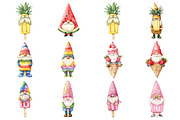 Ice Cream Gnome Clipart, an Illustration by Design Market (Thumbnail 2 of 4)