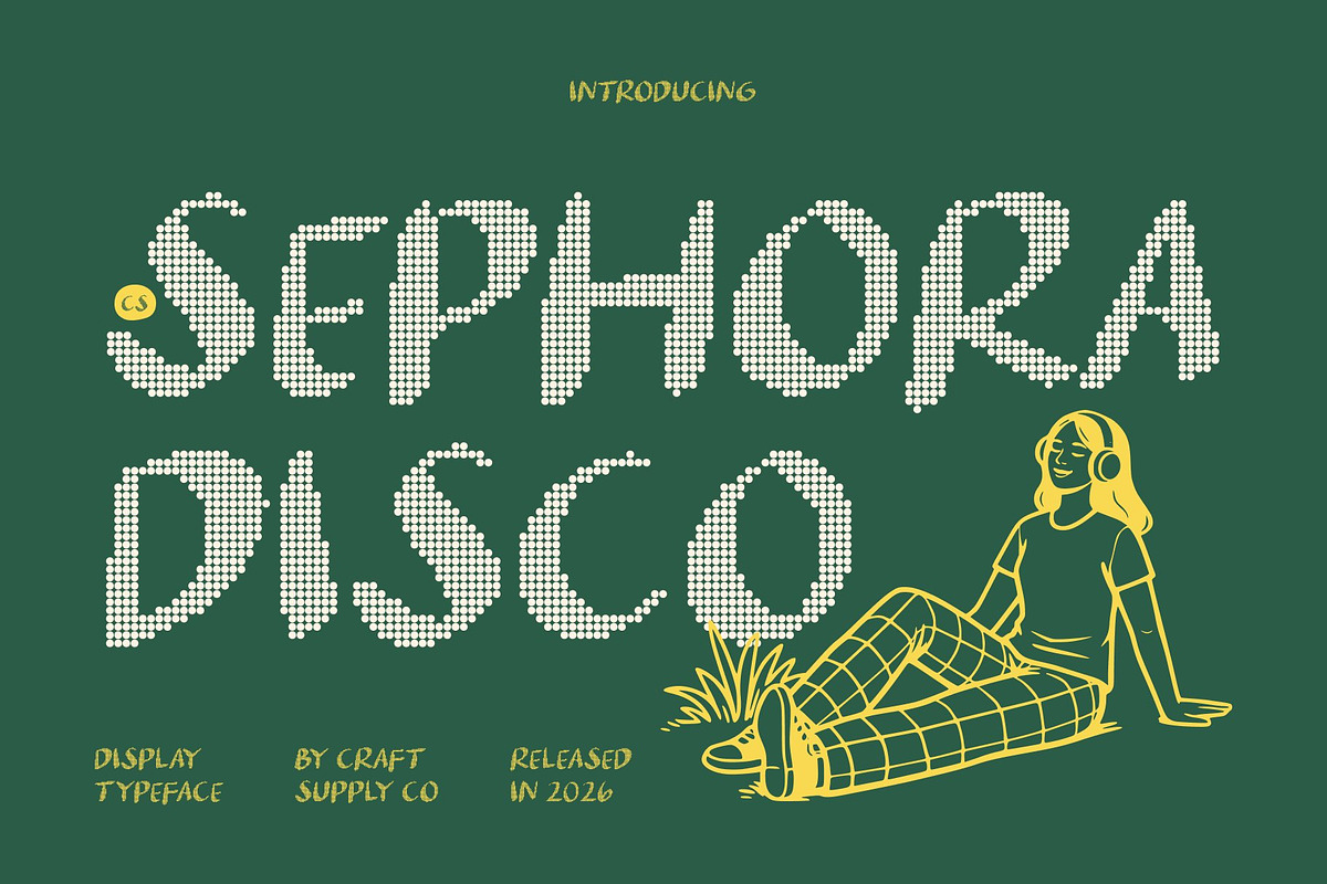 CS Sephora Disco, a Handwritten Font by Craft Supply Co. (Photo 1 of 8)