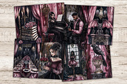 Halloween Junk Journal Paper, a Person Illustration by GlamArtZhanna (Thumbnail 5 of 10)