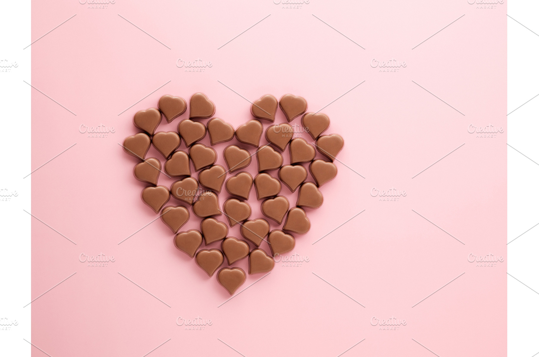 Chocolate hearts, flatlay, a Food & Drink Photo by Fascinadora