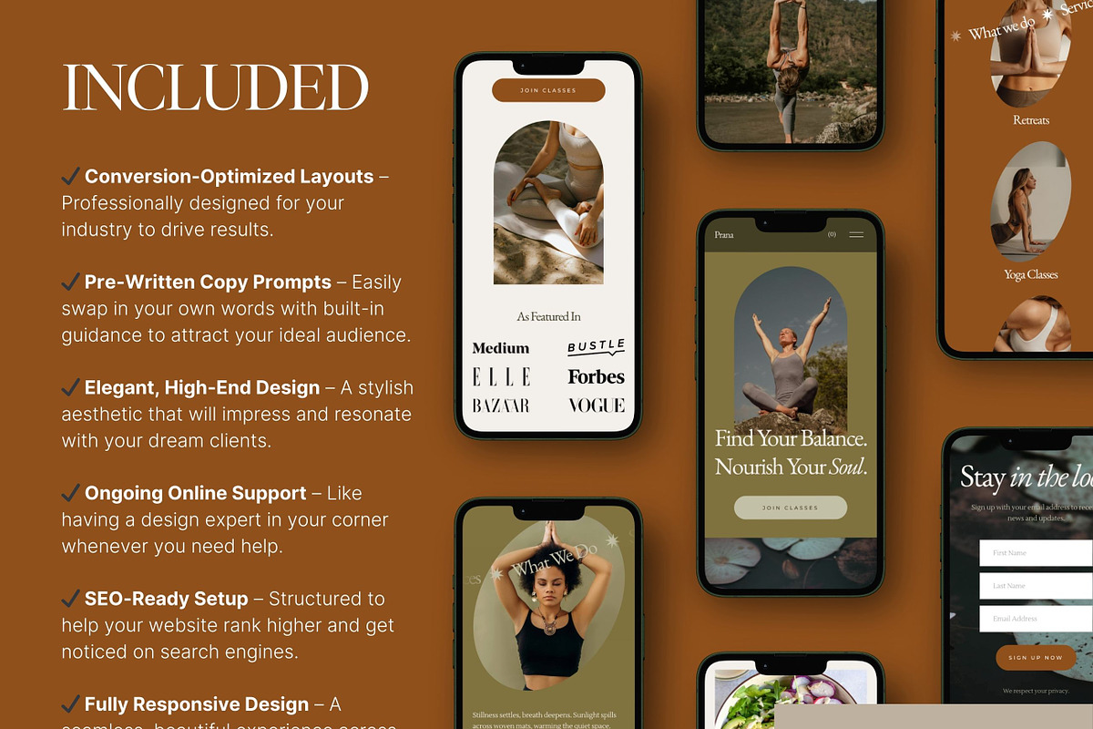 Squarespace Website Template Boho, a Squarespace Template by MartaLebre (Photo 5 of 11)