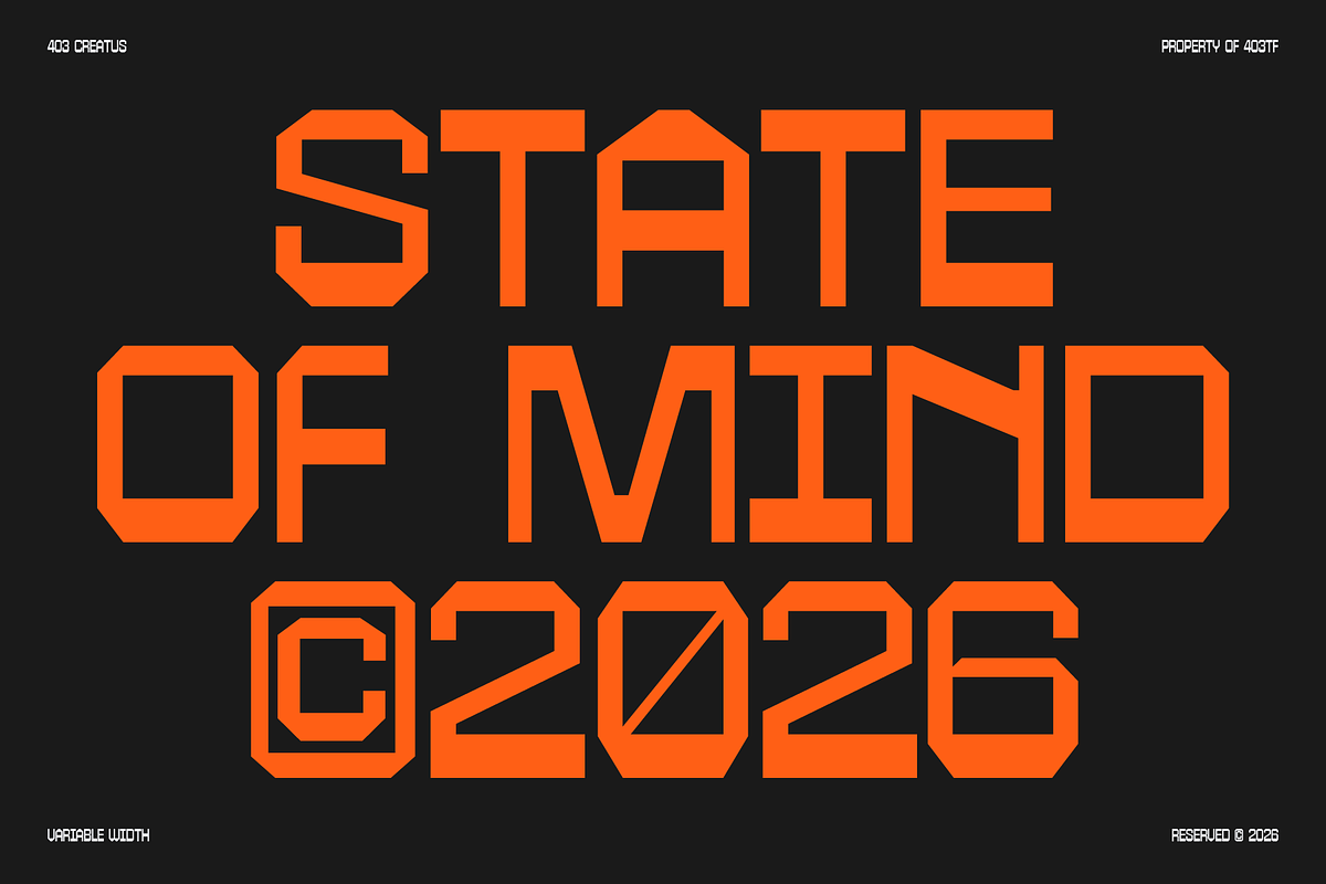 403 Creatus, a Sans Serif Font by 403 Type Foundry (Photo 2 of 11)