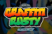 Graffiti Rusty - Graffiti Font, a Handwritten Font by Nirmana Visual (Thumbnail 1 of 5)