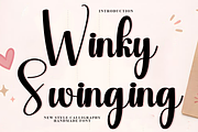 Winky Swinging, a Handwritten Font by FreshTypeINK (Thumbnail 1 of 8)
