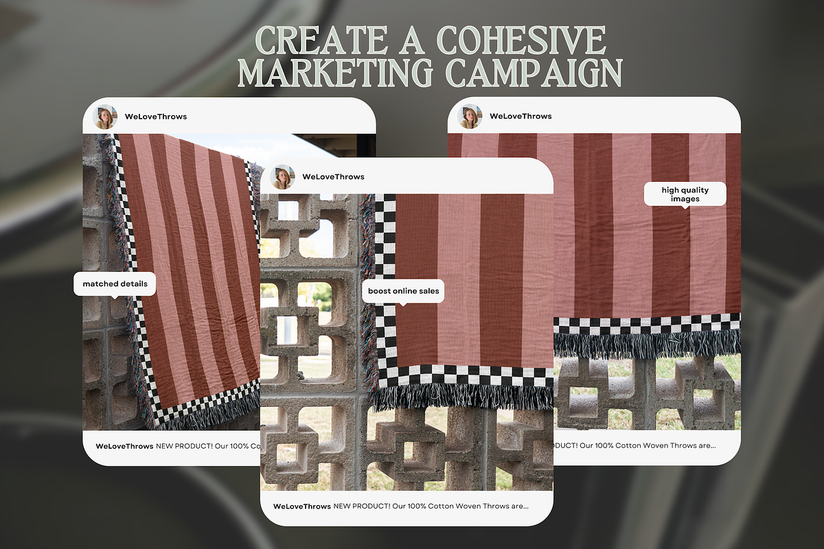 Woven Throw Blanket Mockup - Bundle, a Household Mockup by VisualGrid (Photo 6 of 10)