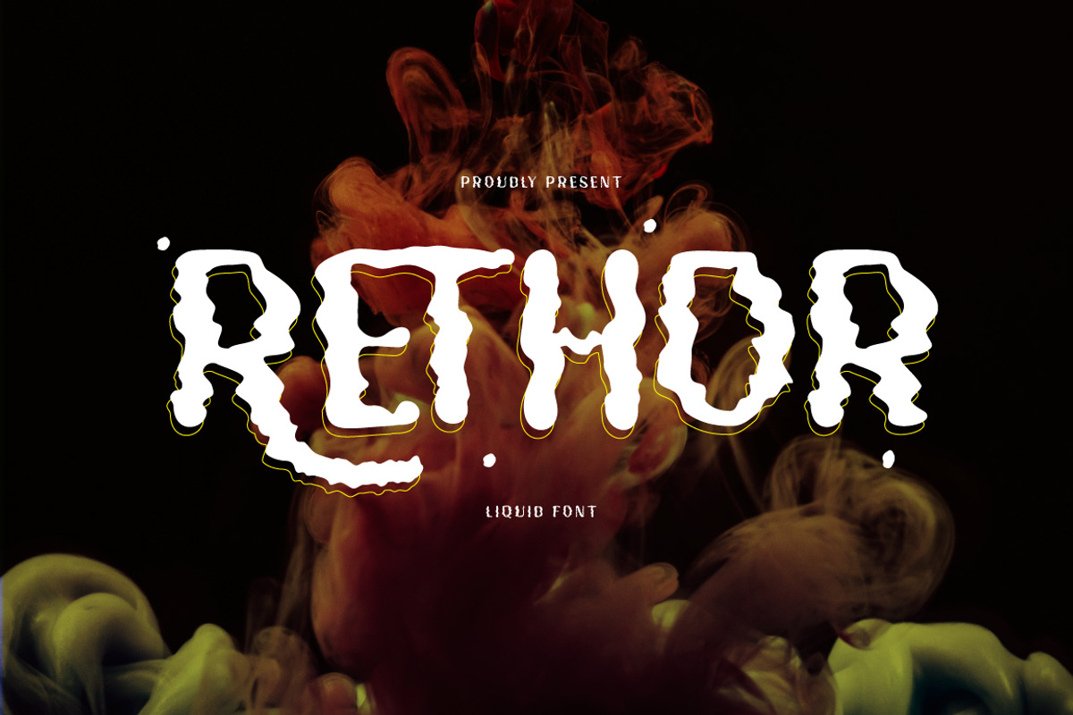 Rethor Liquid Font, a Sans Serif Font by Cut Story (Photo 1 of 9)