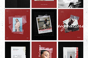 Grunge Tape Instagram Templates, a Social Media Template by Filip Studio (Thumbnail 1 of 8)