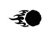 Fire Meteor Comet Silhouette Bundle, an Illustration by Designs_River (Thumbnail 15 of 51)
