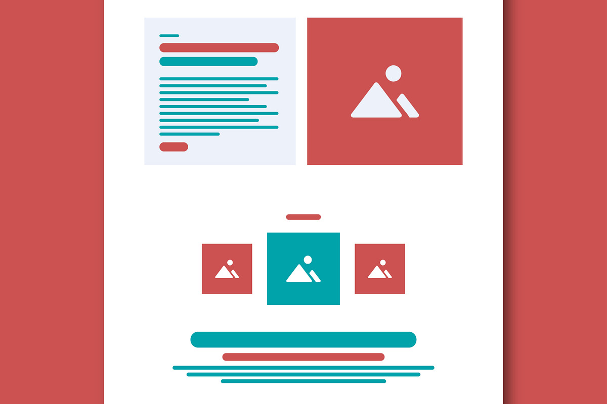 Wireframe Landing Layout, a Landing Page Template by MightyDesign (Photo 3 of 9)