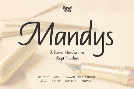 Mandys - Formal Handwritten Typeface