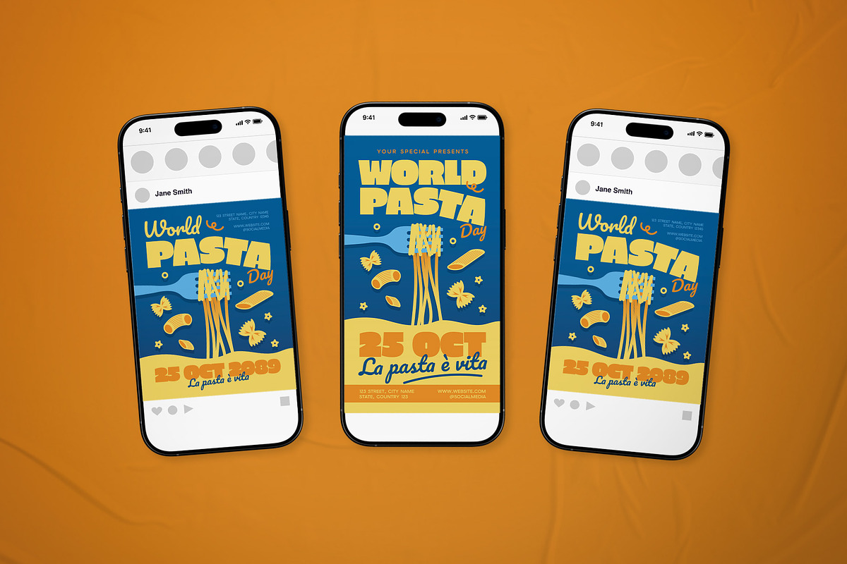 World Pasta Day Event Flyer Set, a Flyer Template by The Good Store (Photo 2 of 2)