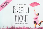 Brolly Fight, a playful wonky font, a Handwritten Font by Rachel White Art (Thumbnail 1 of 12)