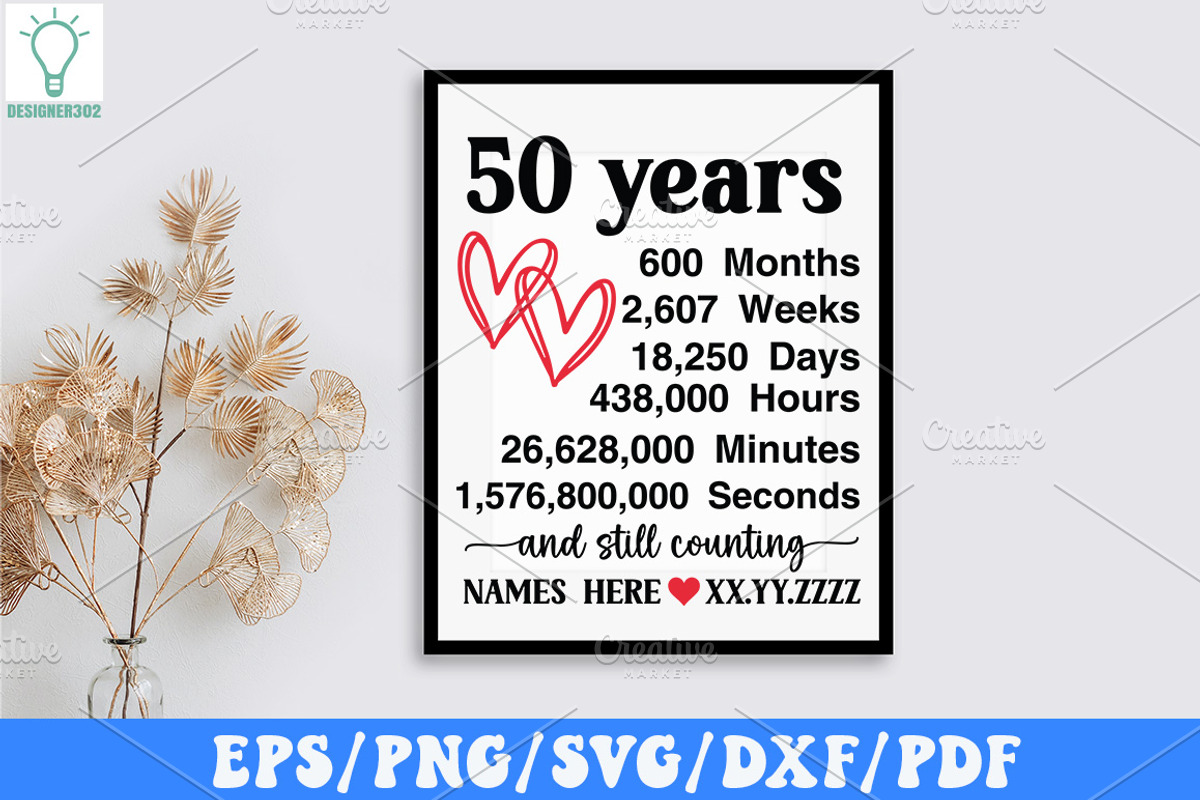Wedding Anniversary SVG Bundle, a Graphic by Designer302 (Photo 12 of 12)