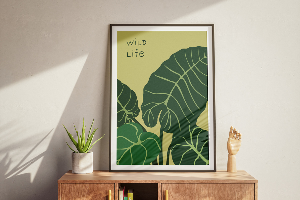 Tropical leaf plants, posters set, a Decorative Illustration by Good Studio (Photo 11 of 15)