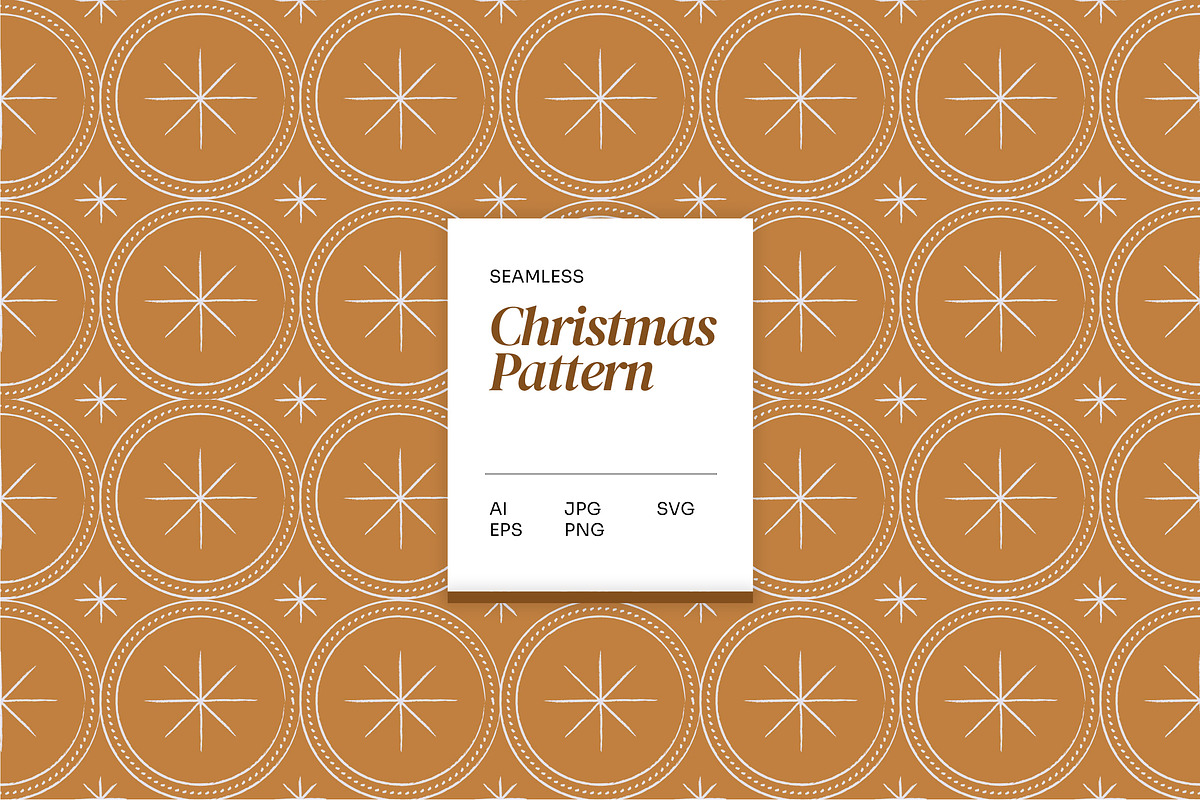 Brown Christmas Pattern, a Pattern Graphic by Neermana (Photo 1 of 6)