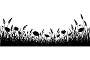 Wildflower Meadow Silhouette, an Object Graphic by Creativeshirt (Thumbnail 8 of 20)