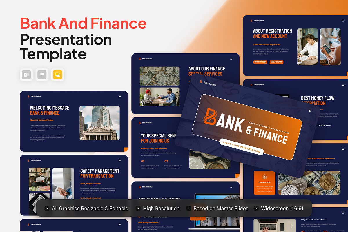 Bank And Finance Google Slide, a Presentation Template by Annora Studio (Photo 1 of 5)