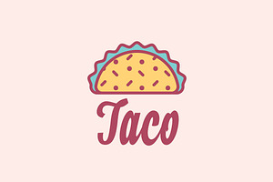 Taco Mexican Restaurant Logo