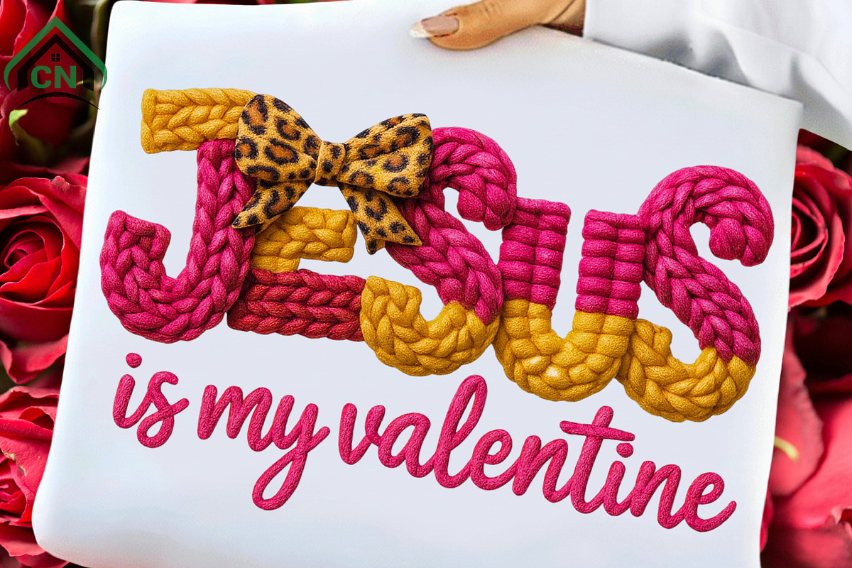 Jesus is My Valentine Png Faux Yarn, an Illustration by Craft Nest (Photo 1 of 7)