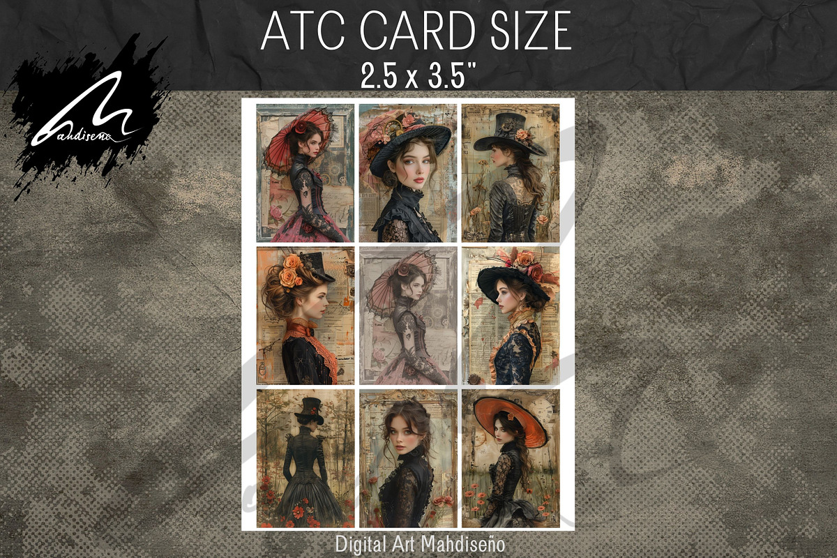 Victorian Girl Junk Journal Pages, a Person Illustration by Digital Art Mahdiseño (Photo 10 of 10)