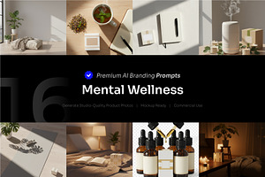 Mental Wellness AI Prompt, a Health & Medical Photo by cidcud_graphic