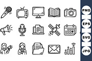 Black Media Icon Set Vector, an Illustration by designvectx (Thumbnail 1 of 3)