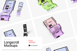 iPad and iPhone Longscroll Mockups, an iPad Mockup by ls.graphics