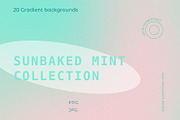 20 Sunbaked Mint Gradient Background, a Texture Graphic by Olha Kozachenko (Thumbnail 1 of 8)