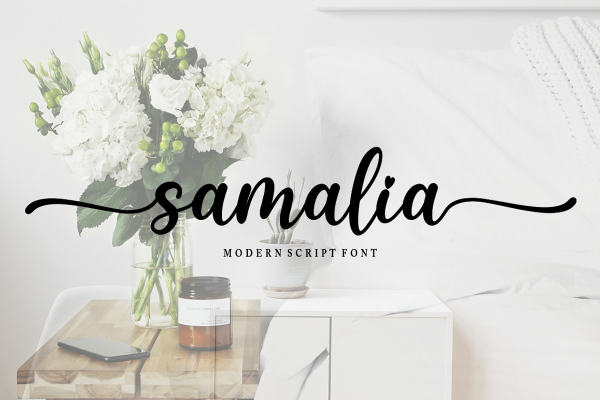 Samalia, a Script Font by Bosstype Studio (Photo 1 of 7)