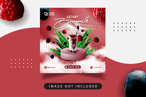 Social media post template