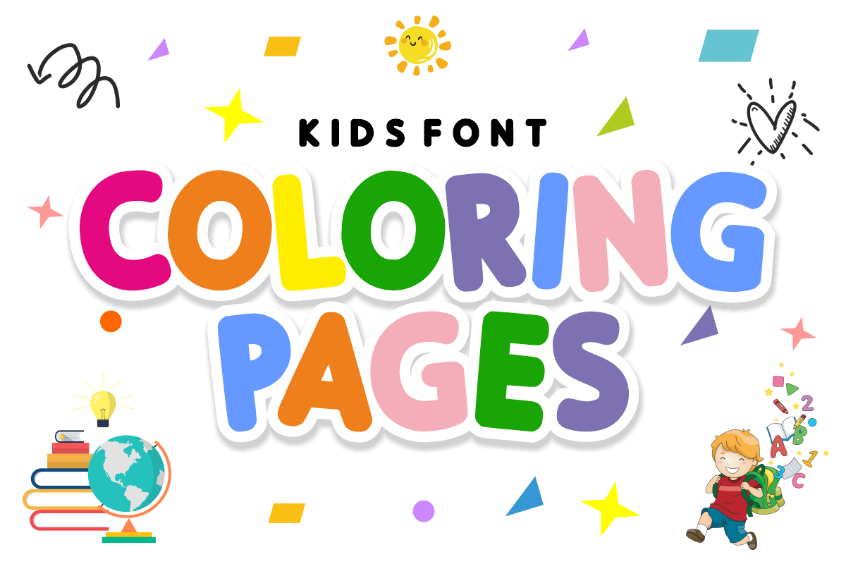 Playful Kids – Vibrant & Bubbly Font, a Sans Serif Font by KiddoGlyphs Studio (Photo 2 of 4)