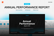 Annual Report Powerpoint Template, a Presentation Template by Eklip Studio (Thumbnail 1 of 5)
