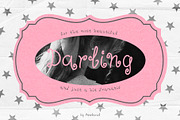 Darling Girly Font, a Handwritten Font by Feelsoul (Thumbnail 1 of 9)