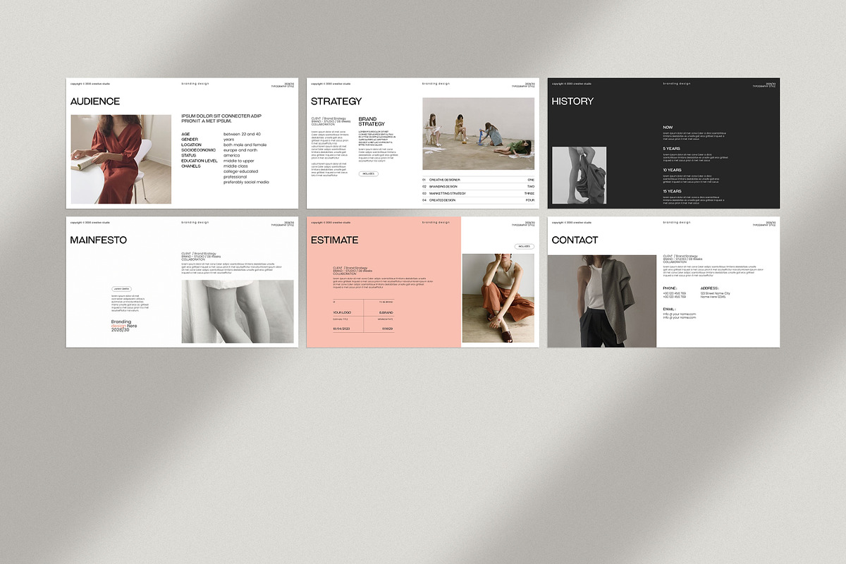 Odila Brand Strategy Template, a Presentation Template by evgenystudio (Photo 7 of 7)