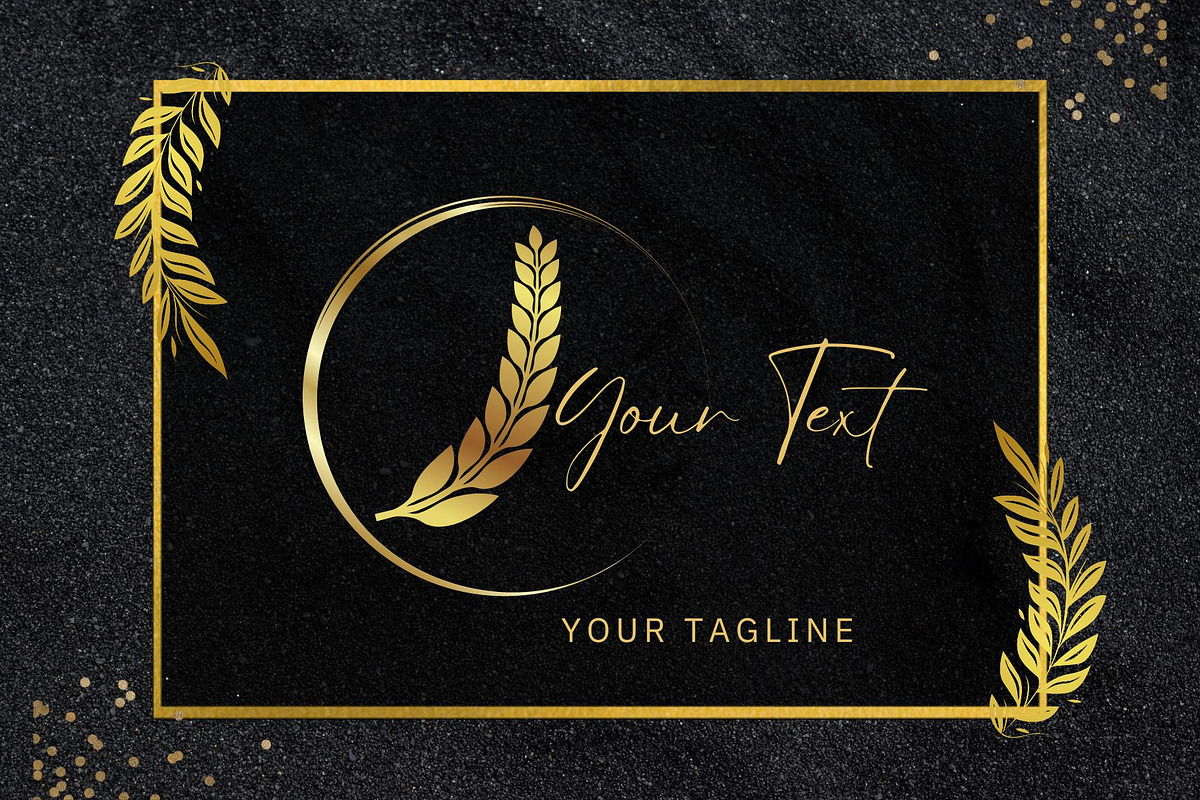 Golden logo jewelry, beauty fashion, a Branding & Logo Template by Premium Digital Templates