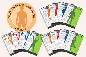 Sport Coach and Train Flyers Bundle