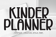 Kinder Planner | Script Font, a Script Font by Scratchones (Thumbnail 1 of 8)