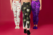 Three Girls Leggings Mock-Up Set, a Product Mockup by PSD Market (Thumbnail 7 of 10)