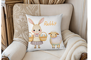 Watercolor Easter Bunny Clipart, an Illustration by MockupWizard (Thumbnail 5 of 5)
