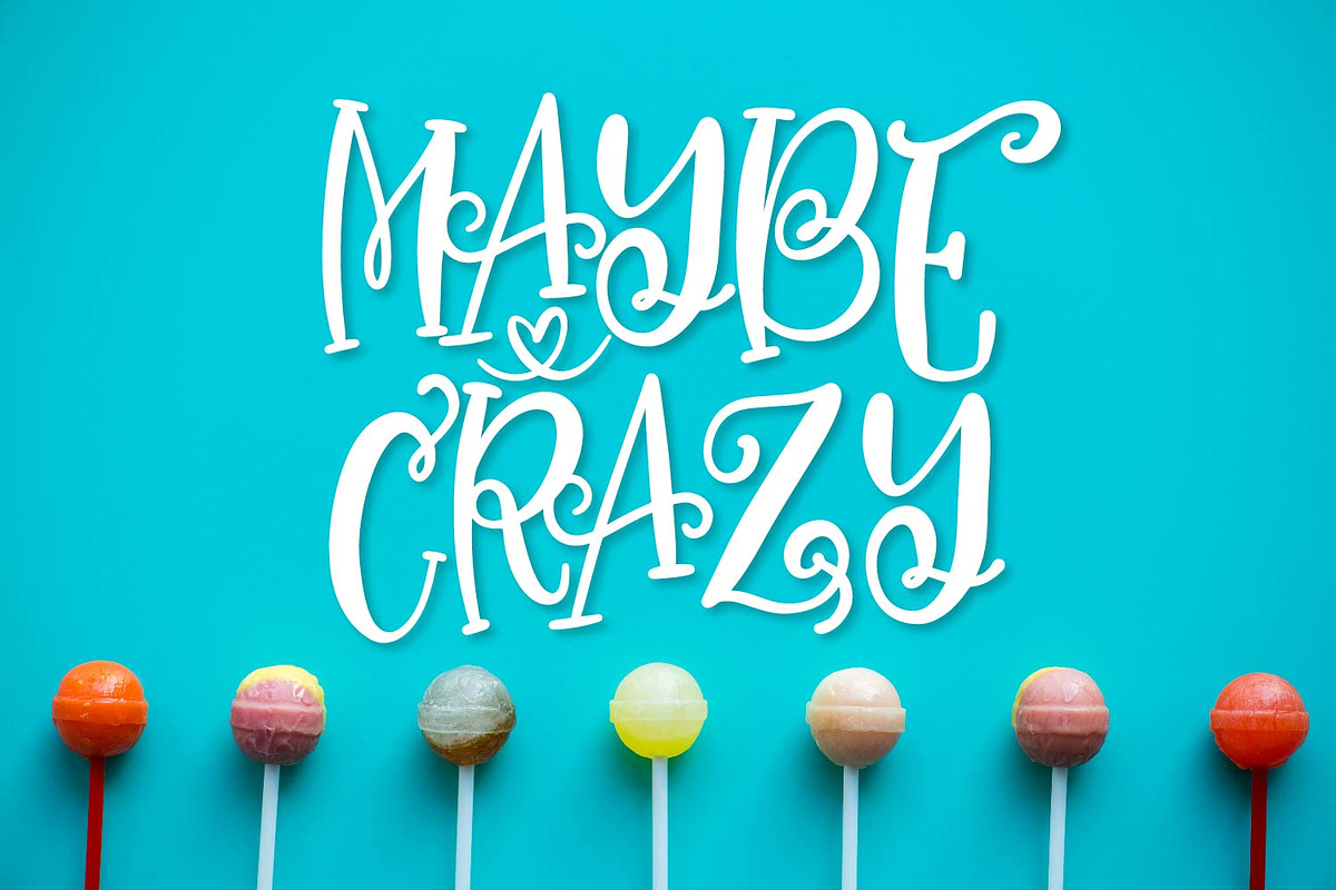 Magical Unicorn Font - With Doodles preview 2
