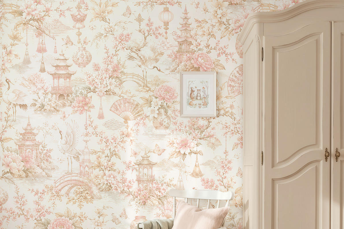 Vintage Nursery Wallpaper Mockup PSD, a Household Mockup by 1001 mockups (Photo 8 of 14)