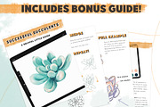 Succulent Builder Procreate Brushkit, a Brush Add-On by Wooly Pronto (Thumbnail 5 of 7)