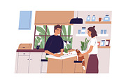 Couple cooking at kitchen together, a Person Illustration by Good Studio (Thumbnail 2 of 3)
