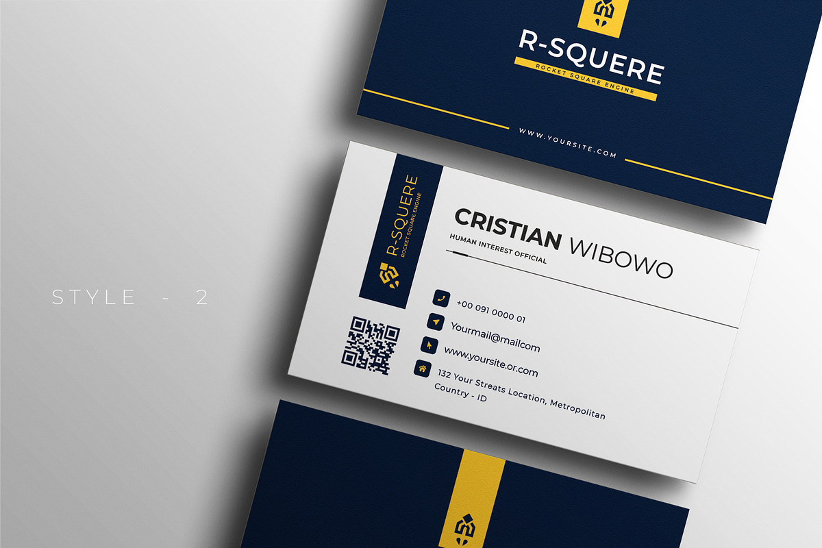Modern Business Card Template, a Business Card Template by Ctrl space studio (Photo 3 of 6)