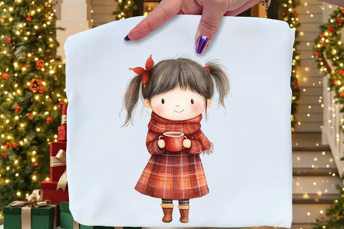 Cozy Christmas Sublimation Clipart, an Illustration by Craft Nest (Photo 6 of 9)