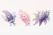 Wisteria Floral Garden Clipart, an Illustration by Dream Creation (Thumbnail 7 of 7)