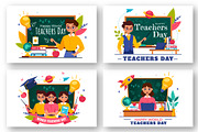 10 Happy Teacher's Day Illustration, a Person Illustration by denayunebgt (Thumbnail 2 of 4)