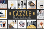 Dazzle Social Media Template Pack, a Social Media Template by Katy Clemmans (Thumbnail 2 of 9)