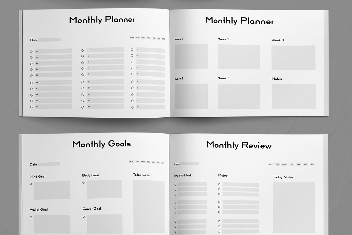 Planner Tamplate, a Stationery Template by ContestDesign (Photo 4 of 5)