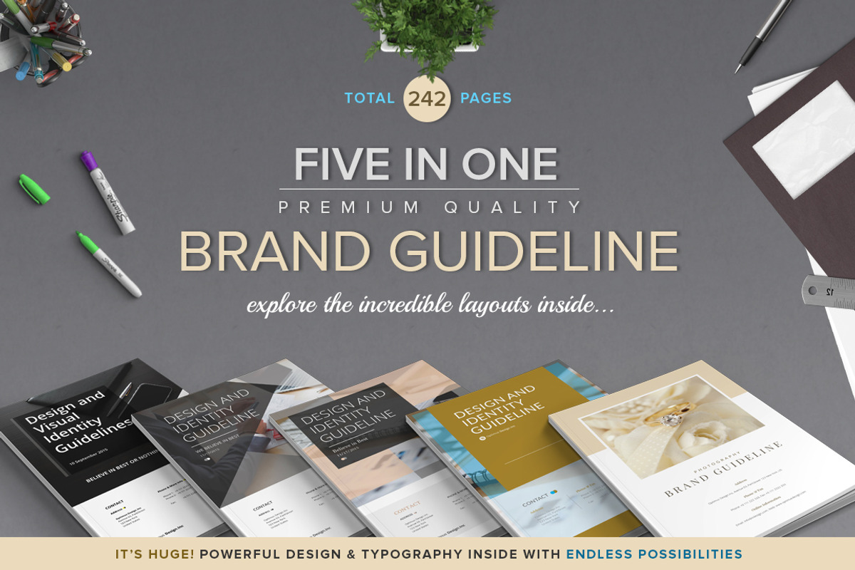 Save Up To 70% - Five in One Bundle, a Brochure Template by Typography Prime (Photo 1 of 6)
